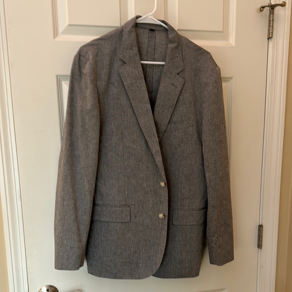NWT Men’s Jcrew light Gray linen Blazer 42R slim